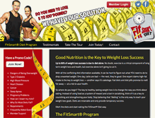 Tablet Screenshot of fitsmartdiet.com